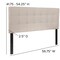 Flash Furniture Full Bedford, Headboard, Beige Fabric HG-HB1704-F-B-GG - alternate 9